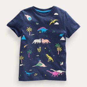 Mini Boden Navy Dinosaur Adventure Tee